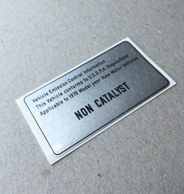 (New) 911 Non-Catalyst Decal - 1976 - AASE Sales