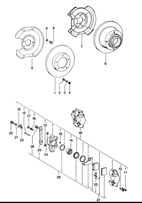 (New) 914 Front Disc Brake Caliper Repair Kit 1972-76