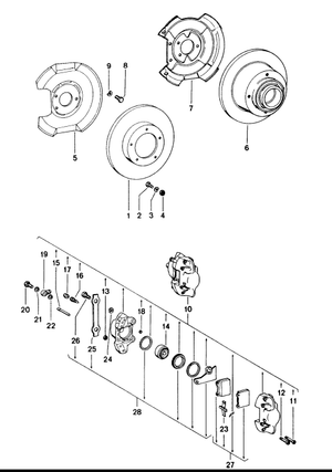 (New) 914 Front Disc Brake Caliper Repair Kit 1972-76