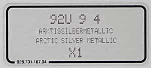 (New) 911/993/996 Arctic Metallic Silver Paint Code Decal - 1995-2012