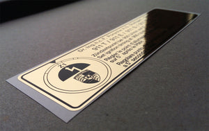 (New) 911 T, E, or S Timing Decal - 1972-73
