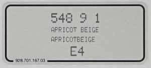 (New) 911/928/964 Apricot Beige Paint Code Decal - 1989-90