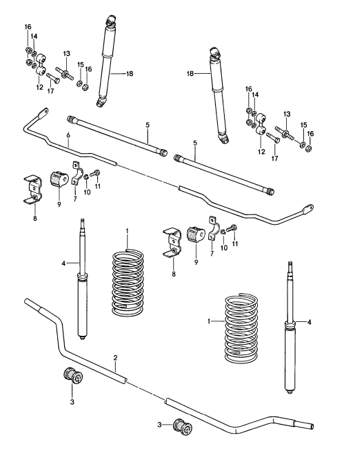 (New) 911,  911 Turbo, 944, Rear Stabiliser Bushing 20mm 1976-98