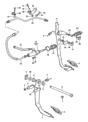 (New) 924/944 Clutch Slave Cylinder 1980-91