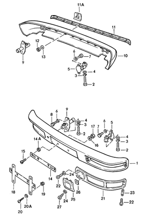 (New) 944 Rear Bumper - 1982-91