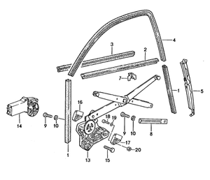 (New) 924/944/968 Door Slot Seal 1977-95