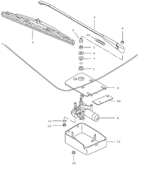 (New) 924, 944 Rear Window Wiper Motor 1976-91