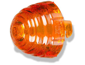 (New) 356 B/C Front Amber Beehive Turn Signal Lens - 1959-65