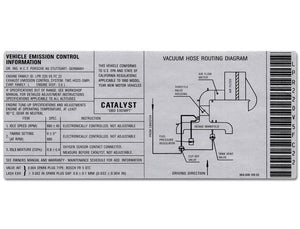 (New) 964 Engine Specification Sticker - 1990