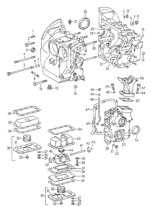 (New) 356A, B, C, 912 Crankcase Stud - 1955-69