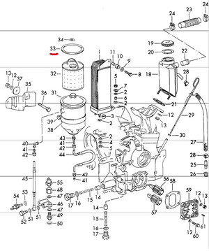 (New) 356/912 Oil Filter Gasket - 1950-69