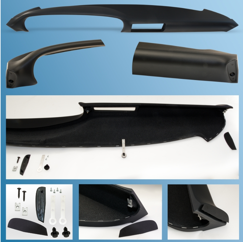 (New) 911 Dashboard Black Leatherette 1986-89