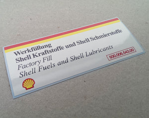 (New) 911/928 Shell Air Cleaner Decal - 1984-95