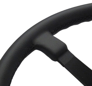 (New) 911/912/914 380mm Black Leather VDM Steering Wheel - 1969-74