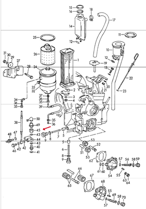 (New) 356 Temperature Sensor Intermediate Piece - 1950-65