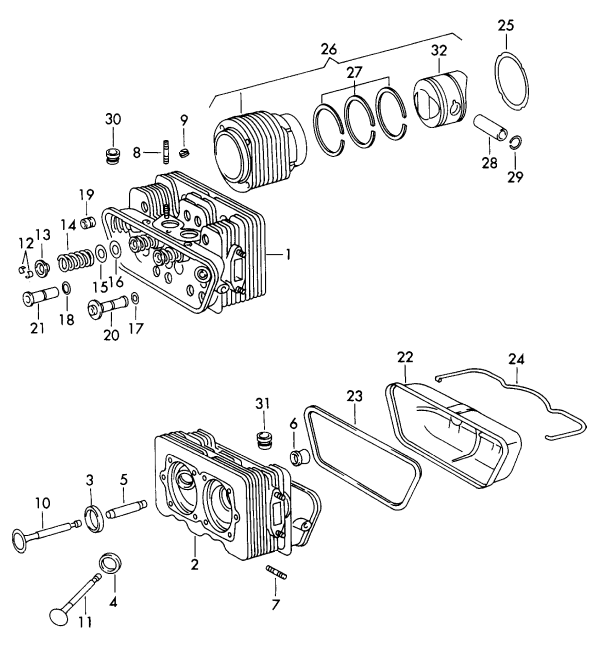 (New) 356/912 Intake Valve Stem Seal 1955-69