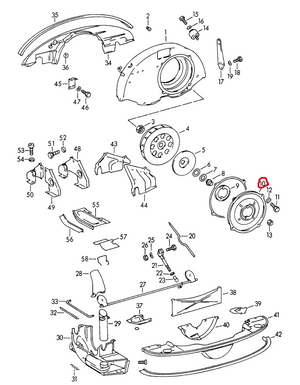 (Used) 356/912 Generator Shroud - 1955-68