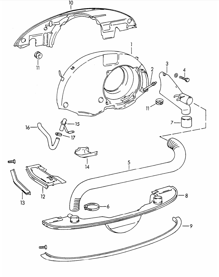 (New) 356B-C  European Rear Engine Tin Seal 1960-65