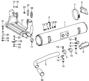 (New) 912 Chrome Exhaust Tip - 1965-69