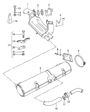 (New) 356 Heat Exchanger Bracket 1960-65