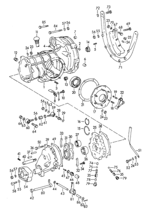 (New) 356 Transmission Housing Cover Right 1950-65