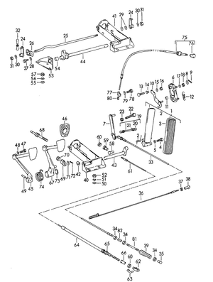 (New) 356 Accelerator Pedal 1955-65