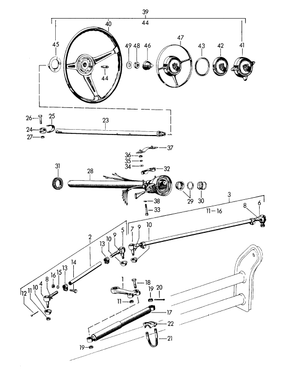 (New) 356 Right Long Side Tie Rod Assembly - 1956-65