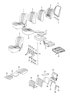 (New) 356C Front Seat Inner Spring Assembly 1962-65