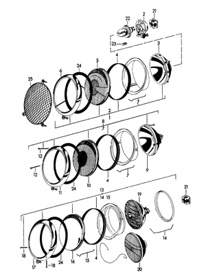 (New) 356/911 Headlight Seal - 1950-67