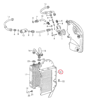 (New) 911S Cover Plate for Front Oil Cooler - 1966-73