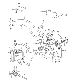 (New) 911 Oil Filter Bracket 1973