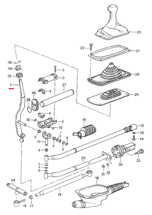 (New) 911 RS Gearshift Lever - 1992 (95-96)