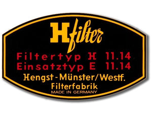 (New) 356/912 Original H-filter Oil Filter Decal - 1950-69