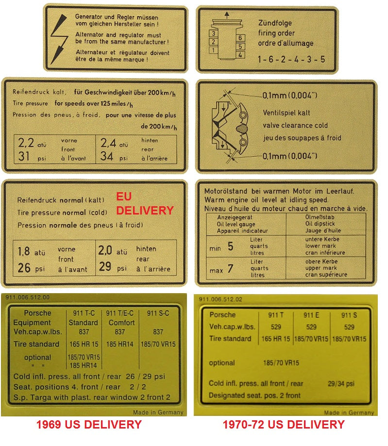 Porsche Decals and Stickers - AASE Sales