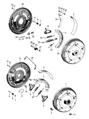 (New) 356B Front Brake Drum 1960-63