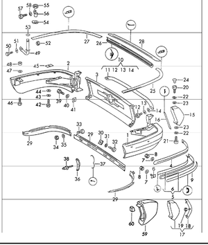 (New) Carrera RS Right Rear Bumper Corner - 1973