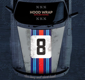 (New) 911/912/930/964 Front Hood Historic Livery Wrap - 1965-94