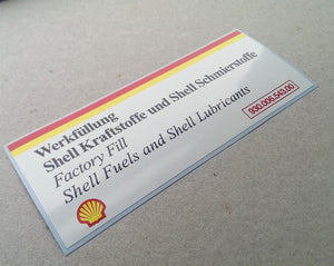 (New) 911/928 Shell Air Cleaner Decal - 1984-95