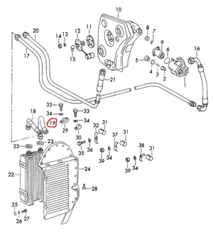 (New) 911 Oil Return Line to Front Cooler - 1970-73
