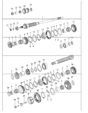 (Used) 911 Guide Sleeve 1st Gear 1965-71