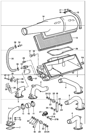 (New) 911/928 Air Intake Sleeve 1978-84