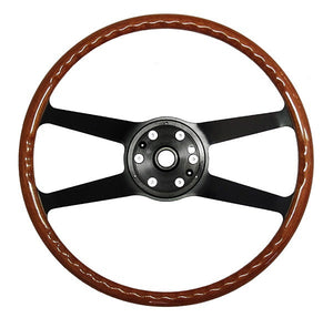 (New) 911/912 Wood and Steel 400mm VDM Steering Wheel - 1965-68