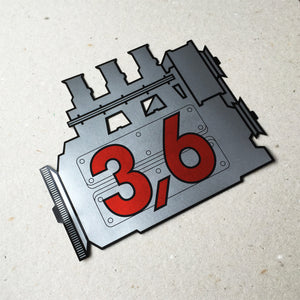 (New) 911 Rear Window 3.6L Engine Decal