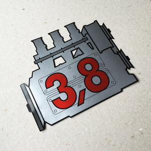 (New) 911 Rear Window 3.8L Engine Decal