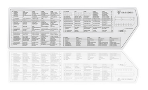 (New) 911 Turbo Fuse and Relay Assignment Card - 1989