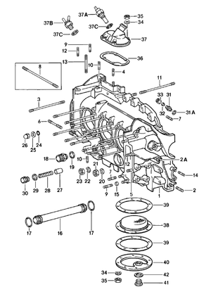 (New) 911 M8 Crankcase Cap Nut 1970-94