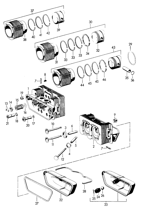 (New) 356/912 Wrist Pin Circlip