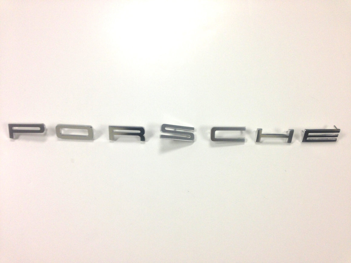 (New) 911/912 "Porsche" Silver Letter Set - 1965-71