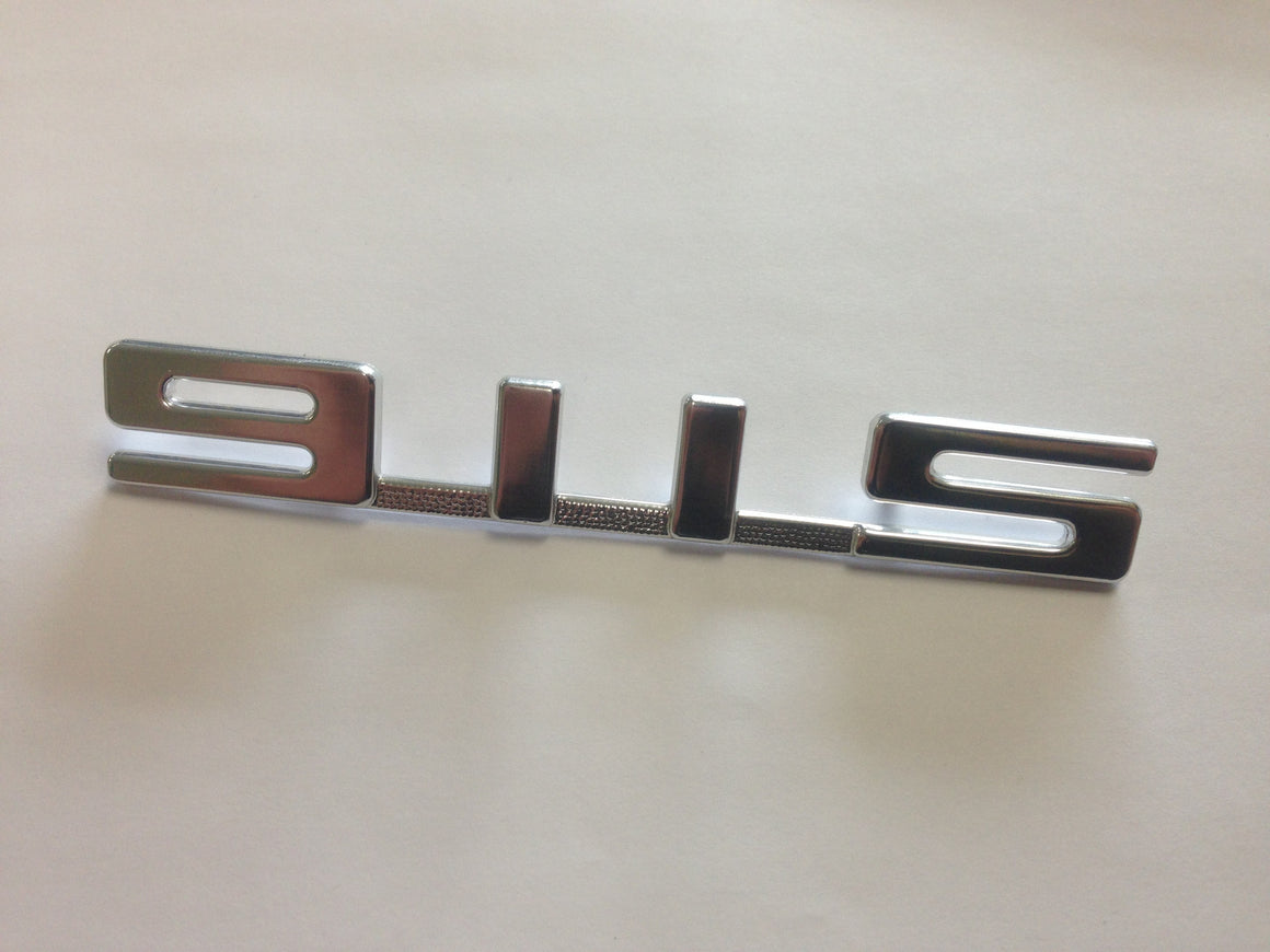 (New) 911S Rear Silver Emblem for Engine Lid - 1967-75