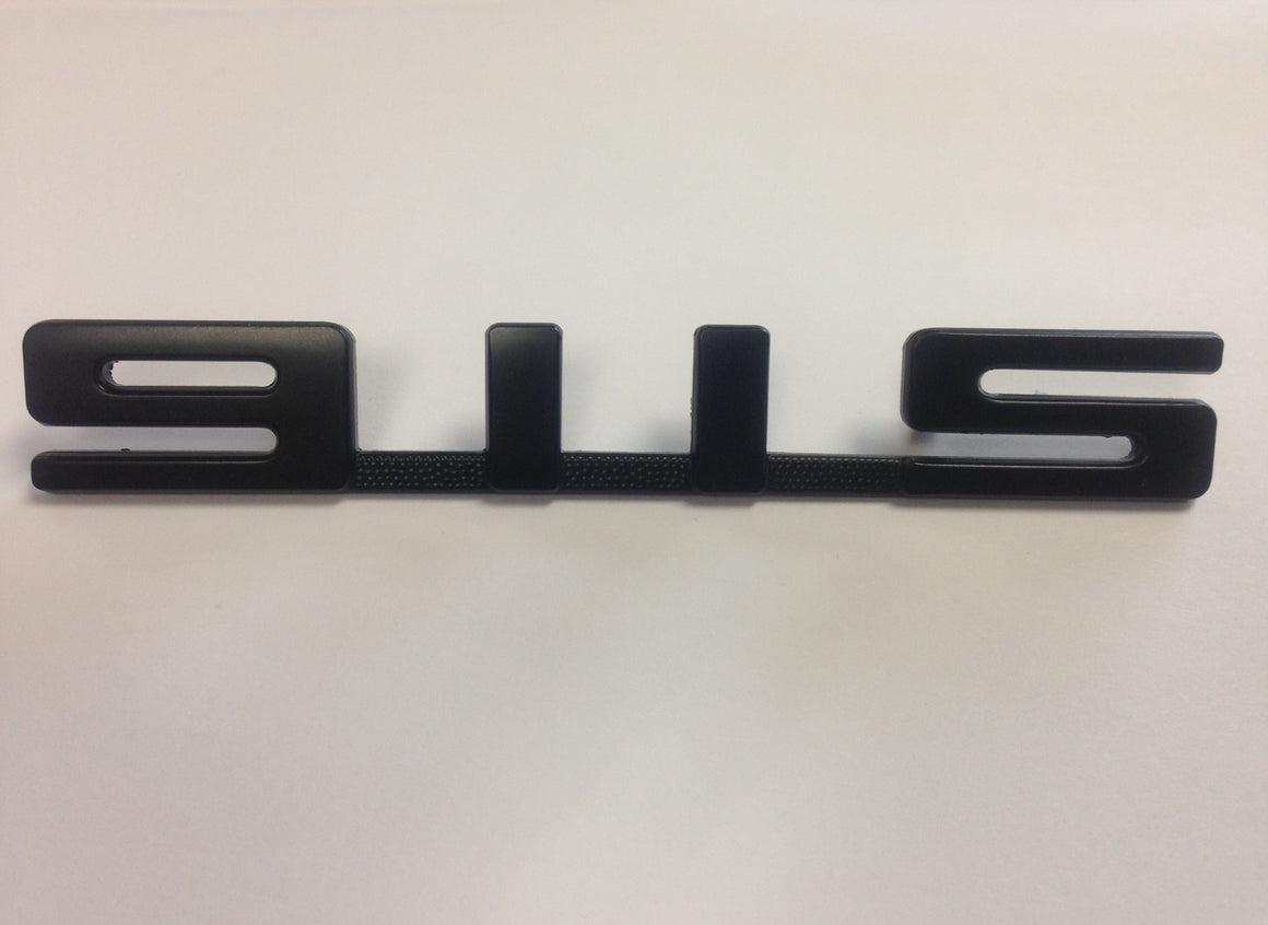 (New) 911S Rear Black Emblem for Engine Lid - 1972-75